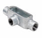 Southwire TOPAZ 3-1/2 Inch Rigid Conduit Body Threaded T Type Malleable Iron Hot Dip Galvanized (T9MHDG)