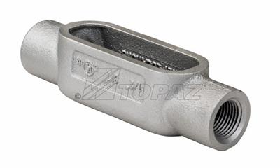 Southwire TOPAZ 3/4 Inch Rigid Conduit Body C Type Form 7 Gray Iron (C2G7)