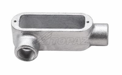 Southwire TOPAZ 3/4 Inch Rigid Conduit Body Threaded LR Type - Malleable Iron (LR2M)
