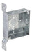Southwire Topaz 4 Inch Square Box With FL Bracket 1-1/2 Inch Deep 1/2 Inch And 3/4 Inch Knockout (B8544-24)