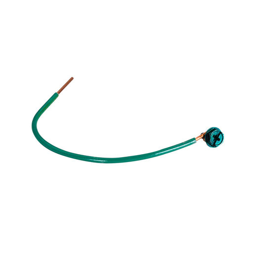 Southwire TOPAZ Pigtail 10 Inch 12 Gauge Solid Green (49L)