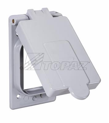 Southwire TOPAZ Weatherproof Box Cover-GFI Receptacle (1321)
