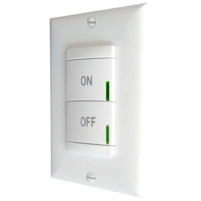 Lithonia Wall Switch Vacancy (Default) Or Auto-On Multi-Way White (SPODM SA 3X WH)
