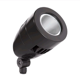 RAB LFlood 13W Cool LED Spot Bullet With Hood And Lens Bronze 5100K (HSLED13A)