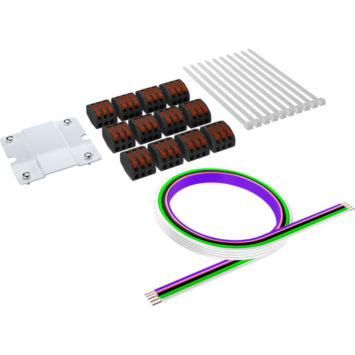 RAB SR End Join Surface Mount Connector Kit For 2-3-4 And 8 Foot Strip Lights (SR-JOIN-KIT-G2)