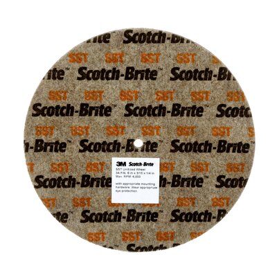 3M - 01810 Scotch-Brite SST Unitized Wheel 6 Inch X 1/4 Inch X 1/2 Inch 7S Fin (7010294724)