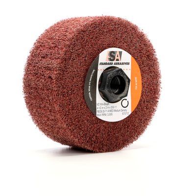 3M - 53879 Standard Abrasives Md Mini-Brush 875711 4-1/2 Inch X 2 Inch X 5/8-11 Fb036 A XCS Medium Density (7010292437)