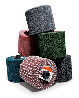 3M - 53869 Standard Abrasives Hs Mini-Brush 875701 4-1/2 Inch X 4 Inch X 5/8-11 Fb024 35-74 A Medium Density (7100082651)