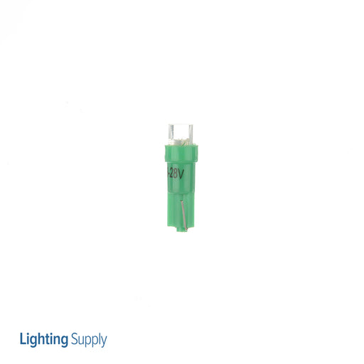 Standard Green 6V 28V T1.75 Wedge Base Miniature LED Bulb (T1.75WB/GR/6V-28V)