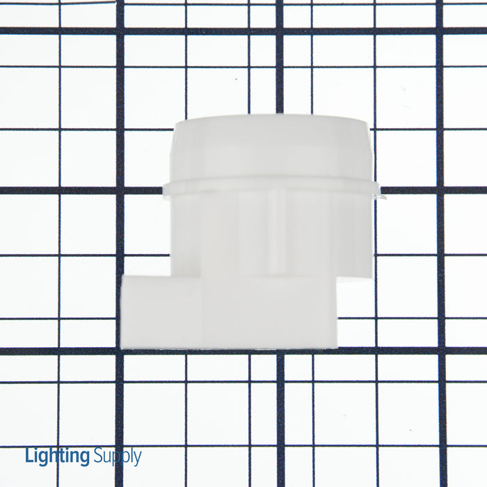 Standard White End Cap For T8 Refrigeration Tube Guard (LR-88C8-LED)