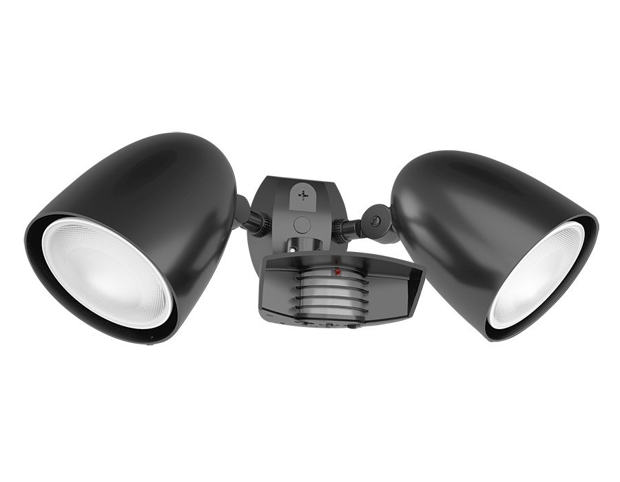 RAB LED Outdoor Sensor Lights With STL110HB Sensor And 2 CCT Selectable PAR38 Lamps 38W 3000K/4000K/5000K E26 Base 90 CRI 3600Lm Kit (STL110HB/L)