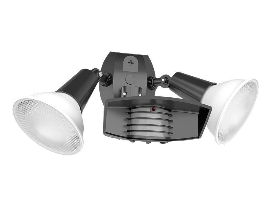 RAB LED Outdoor Sensor Lights With STL110R Sensor And 2 CCT Selectable PAR38 Lamps 38W 3000K/4000K/5000K E26 Base 90 CRI 3600Lm Kit (STL110R/L)