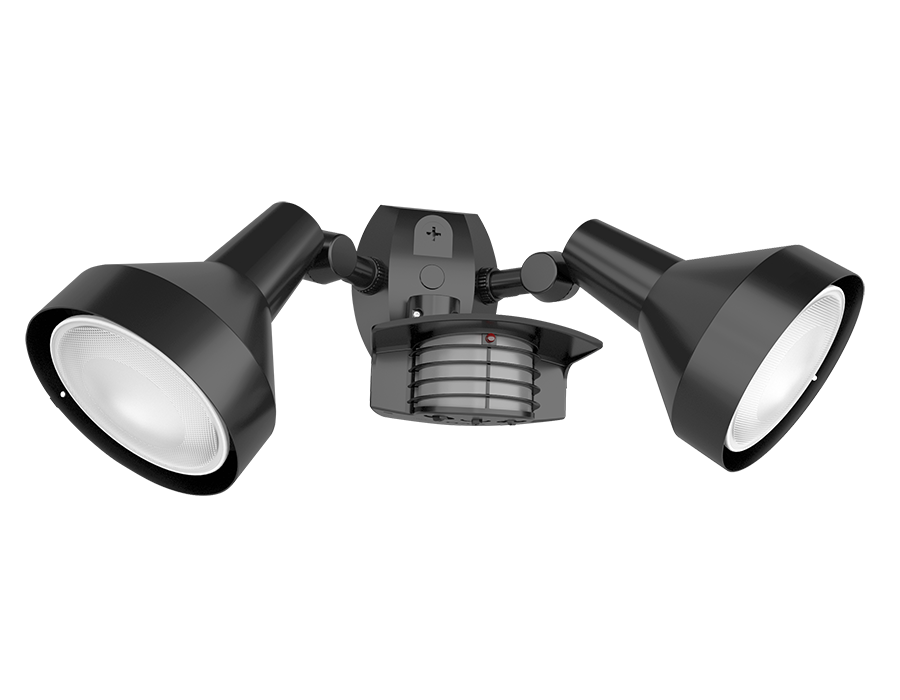 RAB LED Outdoor Sensor Lights With STL200H Sensor And 2 CCT Selectable PAR38 Lamps 38W 3000K/4000K/5000K E26 Base 90 CRI 3600Lm Kit (STL200H/L)