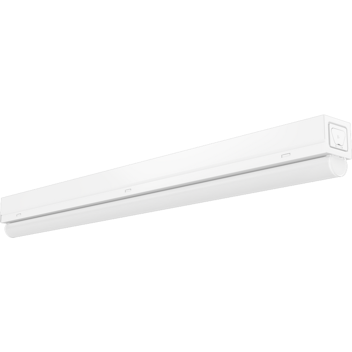 RAB LED Strip Light 2 Foot Wattage/CCT Selectable 10W/8W/6W 3500K/4000K/5000K Single Tube 120-277V White (STRP2)
