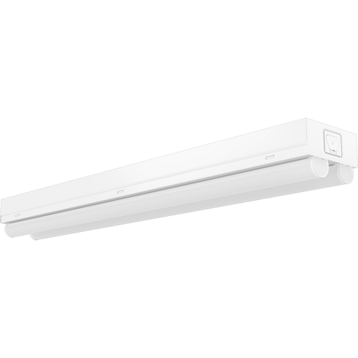 RAB LED Strip Light 2 Foot Wattage/CCT Selectable 20W/15W/10W 3500K/4000K/5000K Double Tubes 120-277V White (STRP2H)