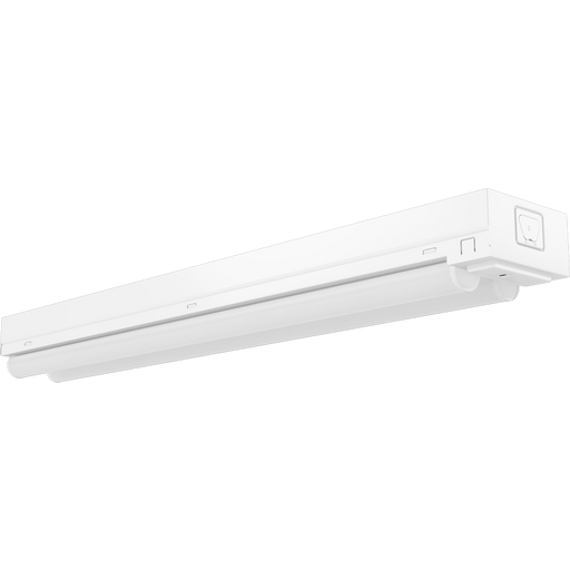 RAB LED Strip Light 2 Foot Wattage/CCT Selectable 20W/15W/10W 3500K/4000K/5000K Double Tubes White Microwave Occupancy Sensor 120-277V (STRP2H/MVS)