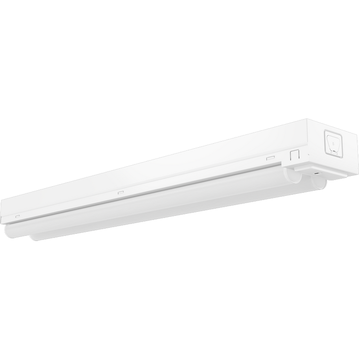 RAB LED Strip Light 2 Foot Wattage/CCT Selectable 20W/15W/10W 3500K/4000K/5000K Double Tubes White Microwave Occupancy Sensor 120-277V (STRP2H/MVS)