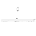 RAB LED Strip Light 4 Foot Wattage/CCT Selectable 20W/15W/10W 3500K/4000K/5000K Single Tube White Battery Backup 120-277V (STRP4/E)