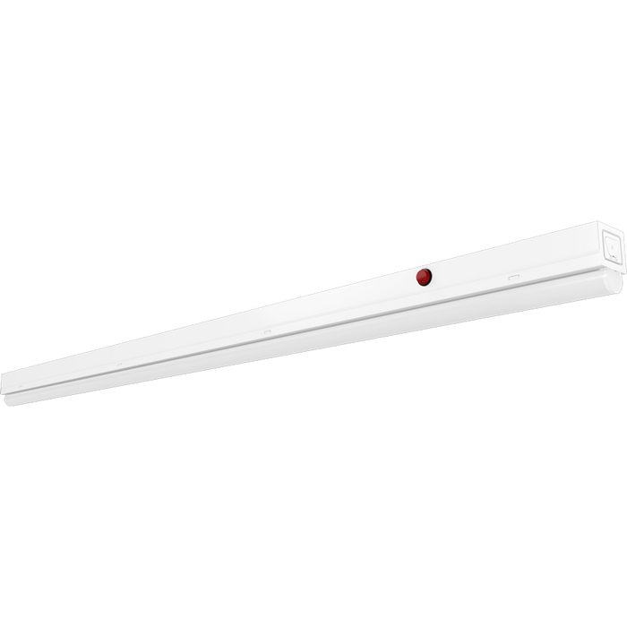 RAB LED Strip Light 4 Foot Wattage/CCT Selectable 20W/15W/10W 3500K/4000K/5000K Single Tube White Battery Backup 120-277V (STRP4/E)