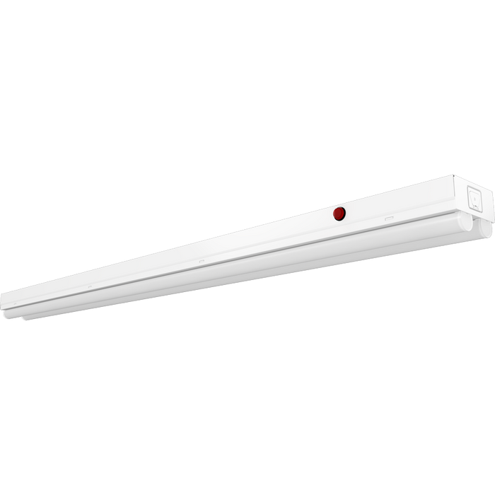 RAB LED Strip Light 4 Foot Wattage/CCT Selectable 40W/30W/20W 3500K/4000K/5000K Double Tubes White Battery Backup 120-277V (STRP4H/E)
