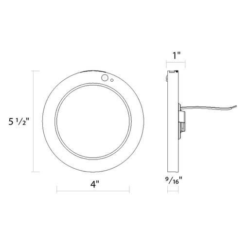 RAB 5.5 Inch Slim Round LED Surface Mount Downlight 10W CCT Selectable 2700K/3000K/3500K/4000K/5000K 90 CRI PIR Sensor (SUMO-R-5/PIR)