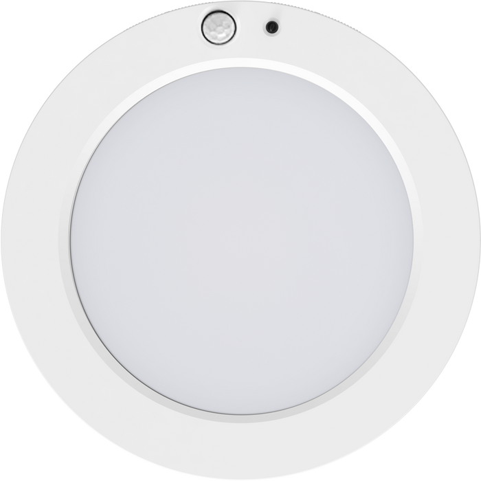 RAB 5.5 Inch Slim Round LED Surface Mount Downlight 10W CCT Selectable 2700K/3000K/3500K/4000K/5000K 90 CRI PIR Sensor (SUMO-R-5/PIR)