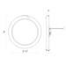 RAB 7 Inch Slim Round LED Surface Mount Downlight 14W CCT Selectable 2700K/3000K/3500K/4000K/5000K 90 CRI PIR Sensor (SUMO-R-7/PIR)