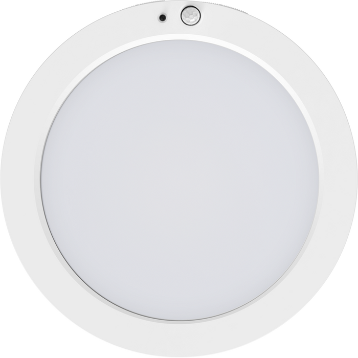 RAB 7 Inch Slim Round LED Surface Mount Downlight 14W CCT Selectable 2700K/3000K/3500K/4000K/5000K 90 CRI PIR Sensor (SUMO-R-7/PIR)