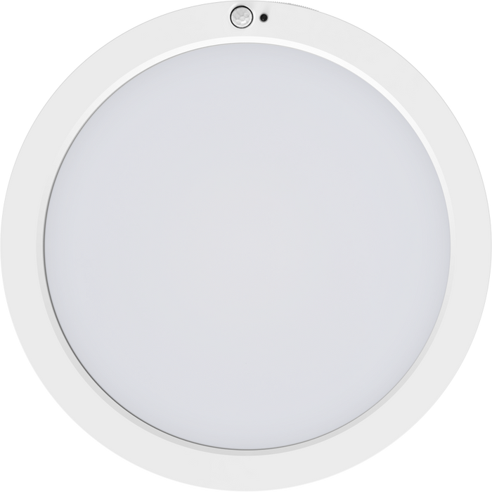RAB 9 Inch Slim Round LED Surface Mount Downlight 18W CCT Selectable 2700K/3000K/3500K/4000K/5000K 90 CRI PIR Sensor (SUMO-R-9/PIR)