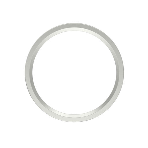 RAB Color Trim For 5.5 Inch SUMO Surface Mount Round Brushed Nickel Smooth (SUMO-TRIM-R-5-BN)