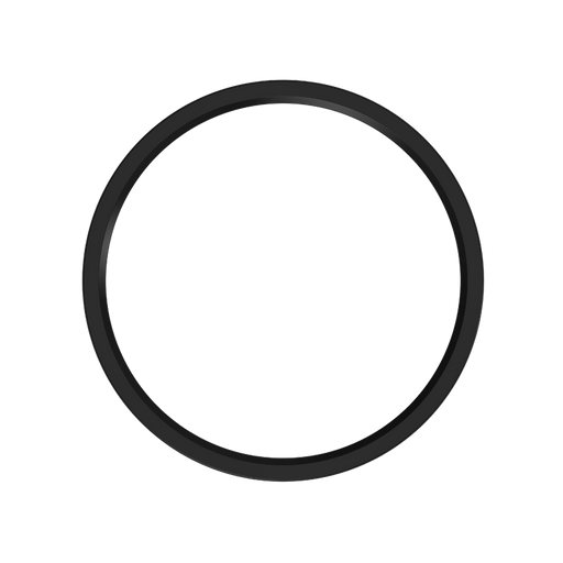 RAB Color Trim For 7 Inch SUMO Surface Mount Round Black Smooth (SUMO-TRIM-R-7-BLK)