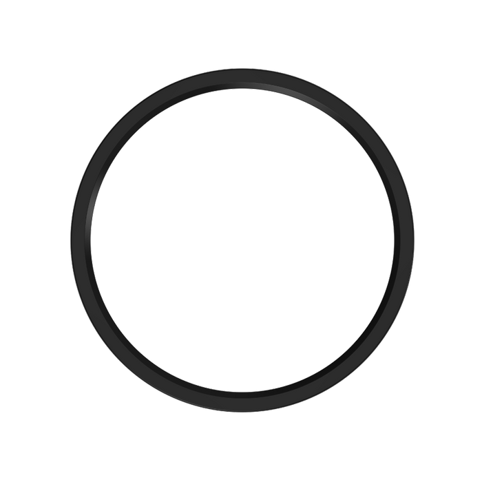 RAB Color Trim For 7 Inch SUMO Surface Mount Round Black Smooth (SUMO-TRIM-R-7-BLK)