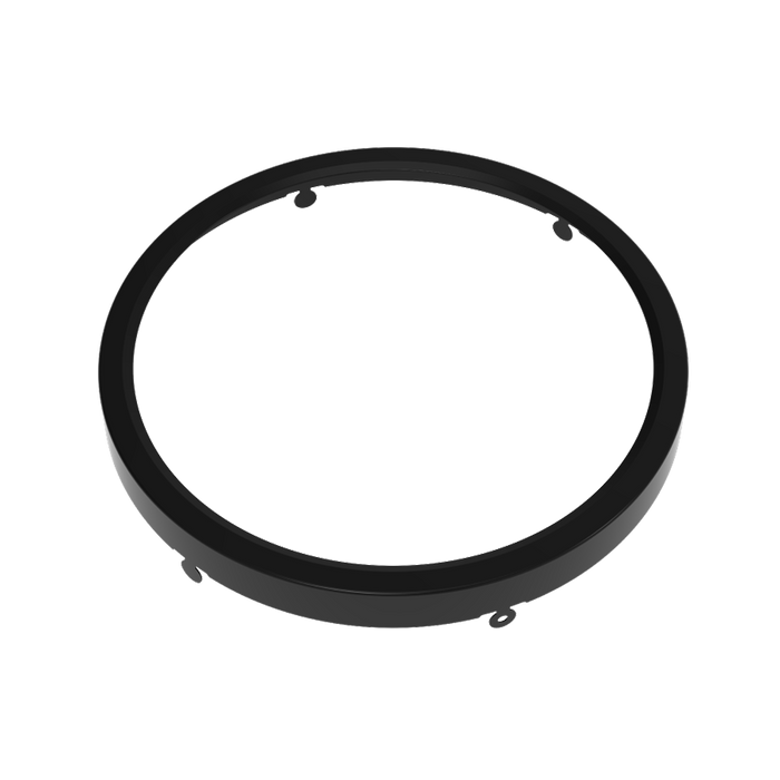 RAB Color Trim For 7 Inch SUMO Surface Mount Round Black Smooth (SUMO-TRIM-R-7-BLK)
