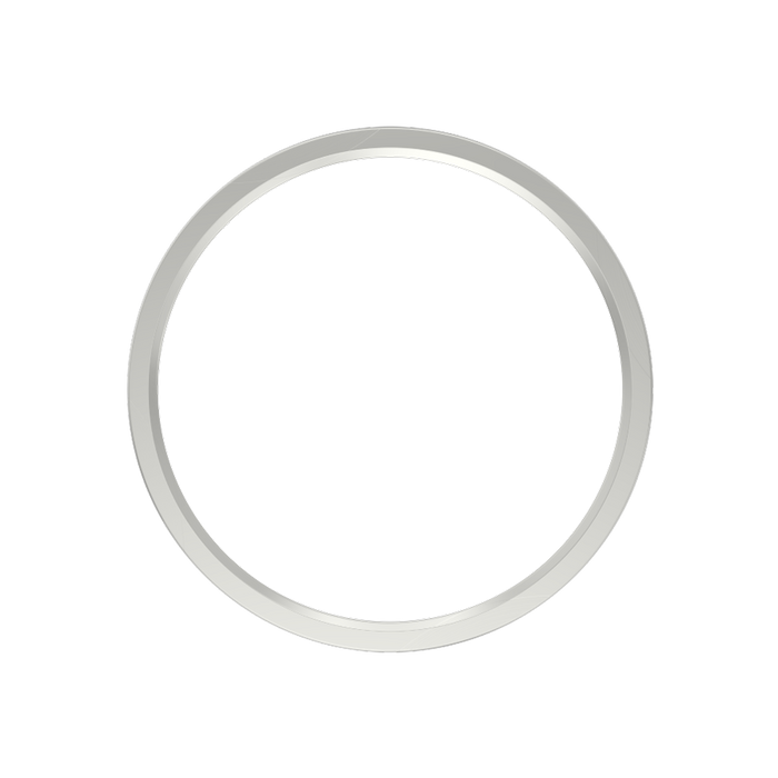 RAB Color Trim For 7 Inch SUMO Surface Mount Round Brushed Nickel Smooth (SUMO-TRIM-R-7-BN)