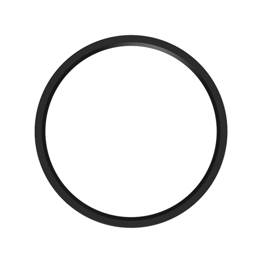 RAB Color Trim For 9 Inch SUMO Surface Mount Round Black Smooth (SUMO-TRIM-R-9-BLK)