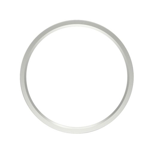 RAB Color Trim For 9 Inch SUMO Surface Mount Round Brushed Nickel Smooth (SUMO-TRIM-R-9-BN)