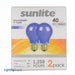 Sunlite 40A/B/2PK Blue Incandescent 120V 40W A19 Medium E26 Dimmable Sold As 2-Pack (01140-SU)