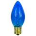 Sunlite 7C9/TB Blue Incandescent 120V 7W Nightlight C9 Intermediate E17 Dimmable (01313-SU)