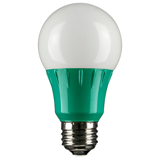 Sunlite A19/3W/G/LED Green LED 120V 3W 130Lm A19 Medium E26 Non-Dimmable (80146-SU)