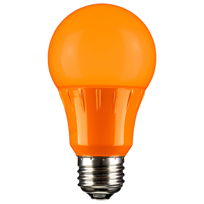 Sunlite A19/3W/O/LED Orange LED 120V 3W 65Lm A19 Medium E26 Non-Dimmable (80147-SU)