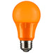 Sunlite A19/3W/O/LED Orange LED 120V 3W 65Lm A19 Medium E26 Non-Dimmable (80147-SU)