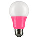 Sunlite A19/3W/P/LED Pink LED 120V 3W 140Lm A19 Medium E26 Non-Dimmable (80168-SU)