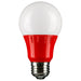 Sunlite A19/3W/R/LED Red LED 120V 3W 100Lm A19 Medium E26 Non-Dimmable (80148-SU)