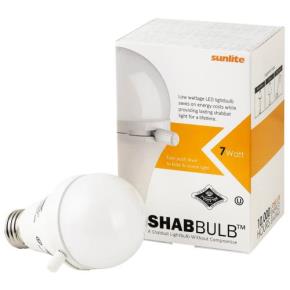 Sunlite A19/LED/7W/SHAB/E27/30K Omnidirectional Sign Colored 3000K (81140-SU)