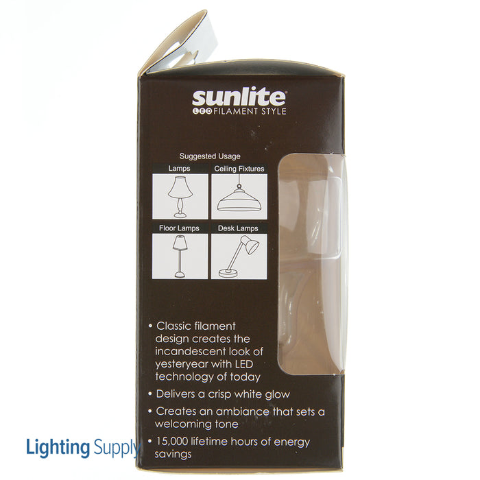 Sunlite A19/LED/FS/6W/D/CL/40K Filament Style Standard A-Type 4000K (80223-SU)