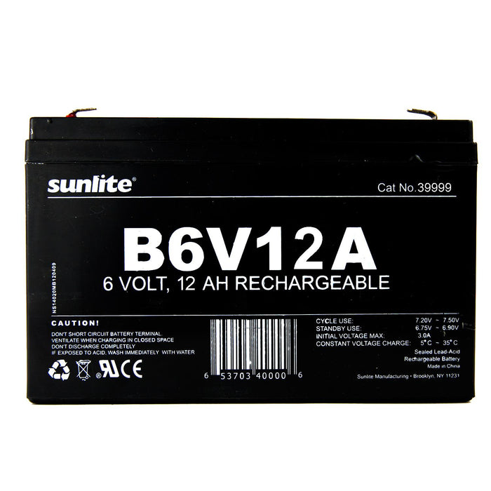 Sunlite B6V12A Emergency Back-Up Battery (39999-SU)