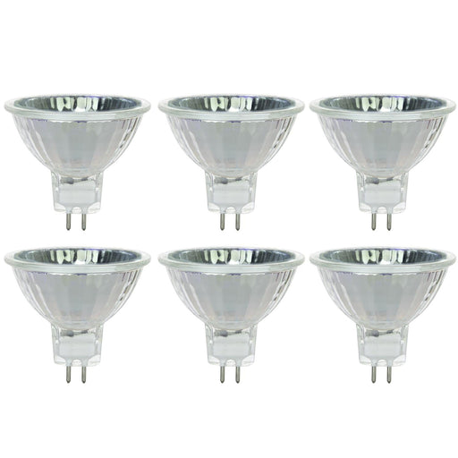 Sunlite BAB/CG Halogen 20W 230Lm 3000K MR16 GU5.3 Base Lamp 6 Pack (40702-SU)