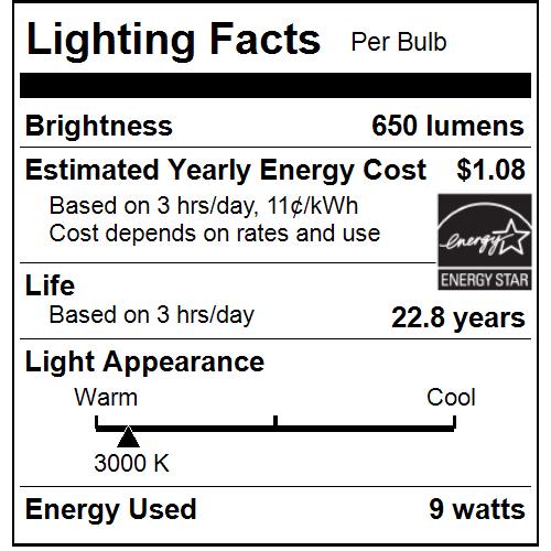 Sunlite BR30/LED/9W/CRI90/D/E/30K LED 90 CRI BR30 Reflector Light Bulb 9W 65W Equivalent Dimmable 650Lm Medium Base E26 3000K Warm White 6 Pack (82036-SU)