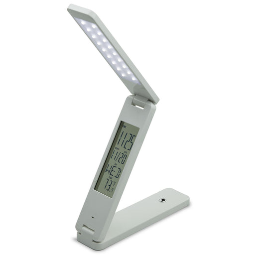 Sunlite CAL/LED/TL LED Foldable Table Lamp With Calendar Rechargeable Touch Dimmer (80689-SU)