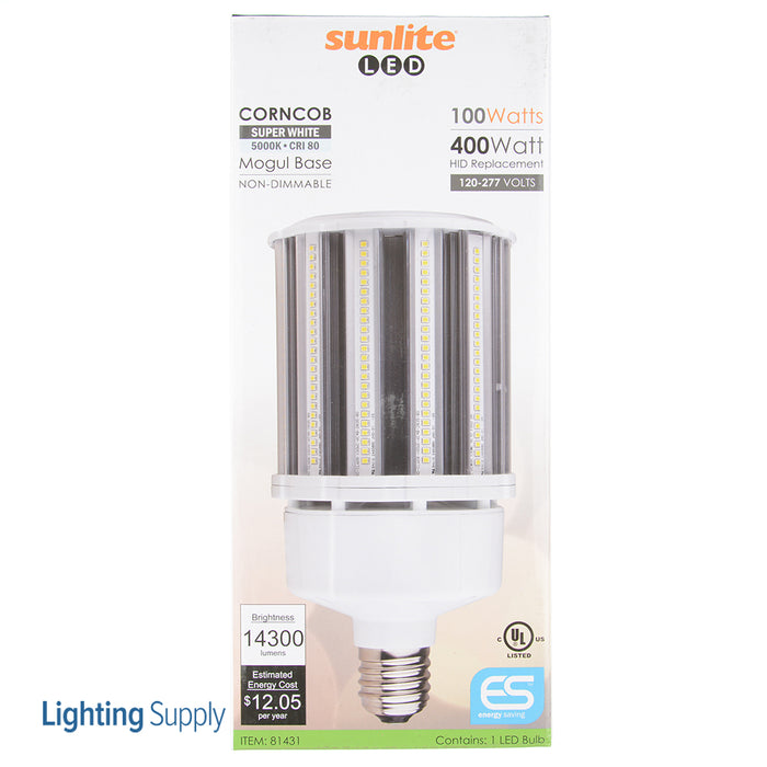 Sunlite CC/LED/100W/E39/MV/50K/V3 LED 100W 14200Lm 5000K Corn Cob Lamp (81431-SU)